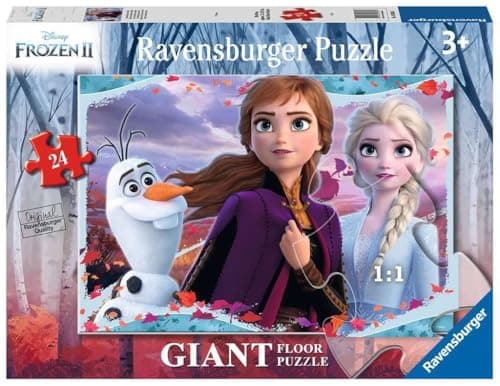 Image of Ravensburger - Puzzle Frozen 2, Giant Floor Collection, Gift Idea for Children 3+ Years, Educational and Stimulating Game, 24 Giant Pieces, 70 x 50 cm