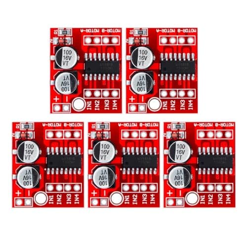 Image of DollaTek 5Pcs Dual Channel L298N PWM Speed DC Motor Driver Board Dual H-Bridge Stepper Motor Module