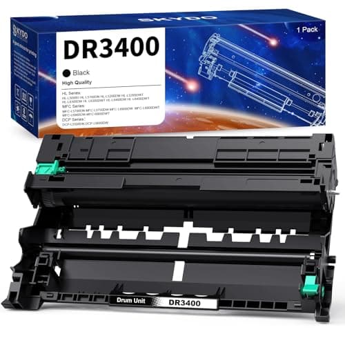 Image of Skydo DR3400 Drum Unit Compatible for Brother DR-3400 Drum for HL-L6250DN, HL-L6300DW, HL-L6400DW, HL-L6400DWT, DCP-L5500DN, HL-L5100DN, HL-L5200DW, MFC-L5700DN, MFC-L5750DW, MFC-L6800DW Printer