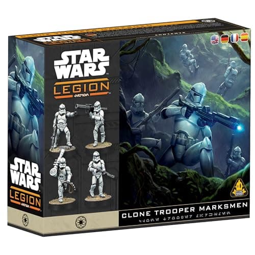 Image of Asmodee | Star Wars: Legion - Clone Trooper Marksmen | Miniature Board Game | Ages 14+ | 2 Players | 90+ Minutes Playing Time