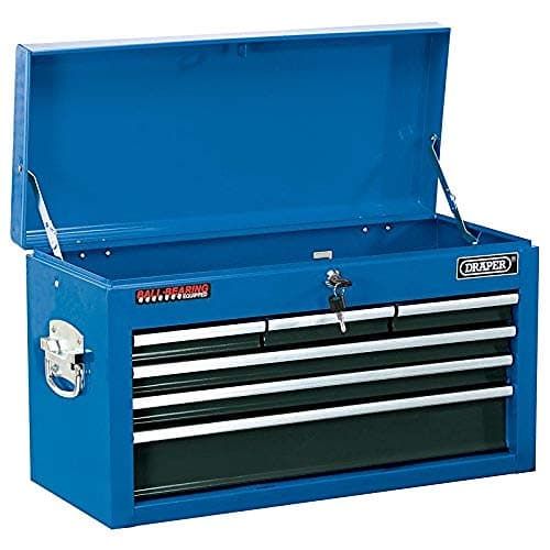 Image of Draper Tools 51690 Six Drawer Narrow Pattern Tool Chest, blue