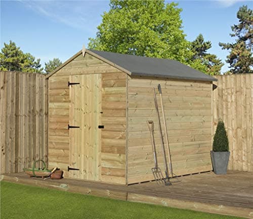 Image of Empire 9000 Premier Apex Shed 6X8 SHIPLAP T&G PRESSURE TREATED EXTRA HEIGHT