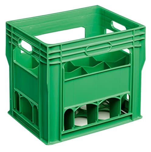 Image of 12 Compartment 750ml Wine Bottle Plastic Stacking Bottle Crate – Perfect for Wine, Glasses, Beer, Recycling Box, Bottle Bank, Bottle Storage, Homebrew, Catering, Milk (1)
