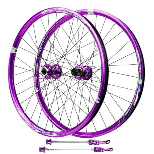 Image of GEIRONV 26/27.5/29 Inch MTB Wheelset, Double Wall Alloy Rims 32 Spokes 9MM Quick Release 4 Bearings 7-12 Speeds Front and Rear Wheel 2050G(Front rear wheels,27.5inch)