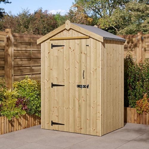 Image of Rowlinson 4x3 Signature Heritage T&G Windowless Single Door Apex Shed