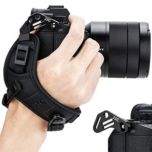 Image of JJC Mirrorless Camera Hand Strap Wrist Strap Fits for Nikon Z7 Z7 II Z6 Z6 II Sony A1 A7C A7III A7II A7RIII A7RII A7SII A7SIII A6500 A6400 A6300 A6000 Fuji X-E4 X-S10 X-T3 X-T2 Can. EOS R5 R6