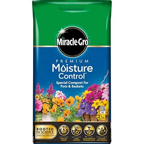 Image of Miracle-Gro 119770 Moisture Control Compost - 10 Litre BAG, (New 2020 Range)