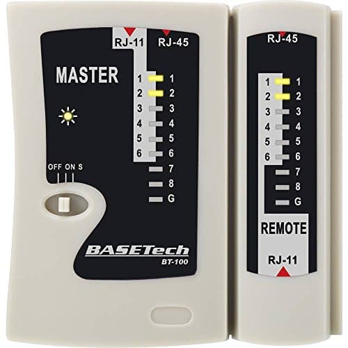 Image of Basetech Kabeltester BT-100 BT-100 for RJ-45, RJ-11