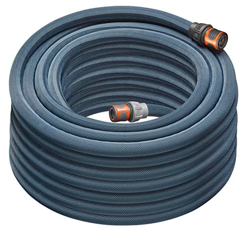 Image of Gardena Liano Xtreme 3/4 inch, 25m set: Extremely robust textile garden hose, for indoor water taps, with PVC inner tube, lightweight, weather-resistant (18482-20)