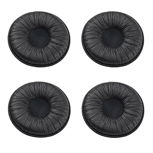 Image of Bingle Ear Cushions leatherette Spare Replacement for Plantronics Supra Plus Encore and Most Standard Size Office Telephone Headsets H251 H251N H261 H261N H351 H351N H361 H361N (4 Pack)(BEC-LTH4)…