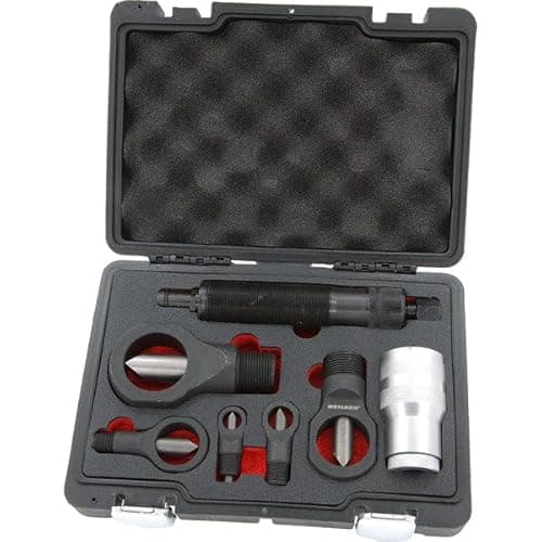 Image of Neilsen CT5925 8pc Hydraulic Nut Splitter Set - 10 Tonnes Ram, Fully Threaded Body, 3/8in to 1in Splitter Bodies with Storage Case & Threaded Attachment Sleeve
