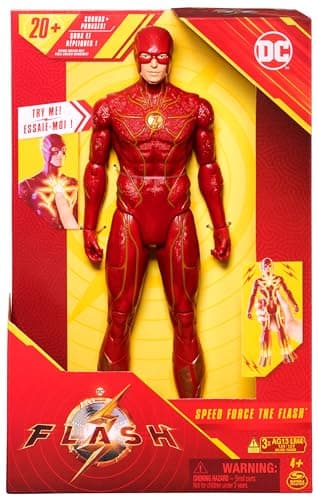 Image of DC Comics, Speed Force The Flash 30.5-cm Action Figure, Lights and 20+ Sounds, The Flash Movie Collectible, Kids’ Toys for Boys and Girls Ages 4 and up
