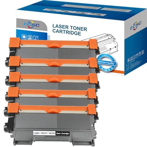 Image of ECSC Compatible Toner Cartridge Replacement for Brother DCP-7055 DCP-7055W HL-2130 HL-2132 HL-2135W TN2010 (Black, 5-Pack)