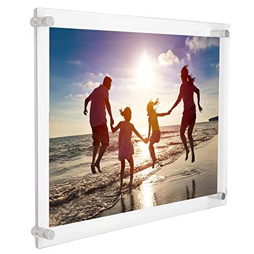 Image of A4 Wall Mounted Photo Frames,Double Panel Clear Acrylic Frame for Wall Décor, Art, Home or OfficeCertificate Poster Display