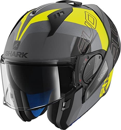 Image of SHARK EVO-ONE 2 SLASHER MAT AYK Motorcycle Helmet, Black/Yellow/Grey, Size S