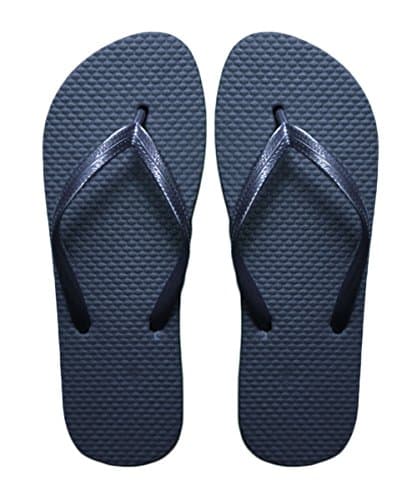 Image of SUGAR ISLAND® Unisex Ladies Girls Mens Summer Beach FLIP Flop Pool SHOES-NAVY-5/6