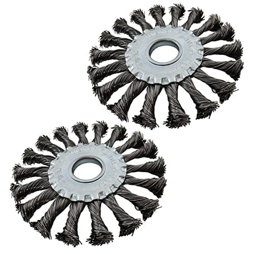 Image of (PACK OF 2) Twist Knot Wire Wheel For 115mm / 125mm Angle grinder 115mm x 22.2mm Wire Brush Wheel