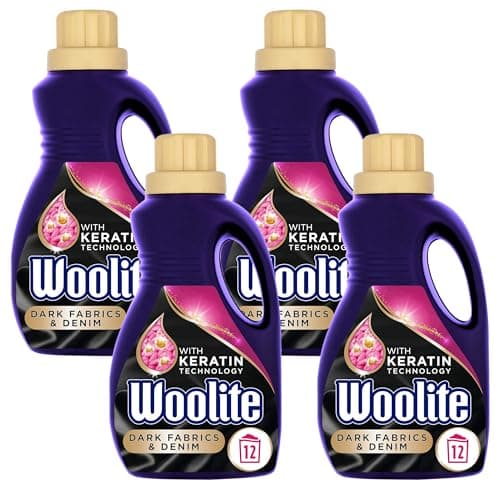 Image of Woolite Dark Protection Laundry Detergent 12 Washes, 750ml (Pack of 4)