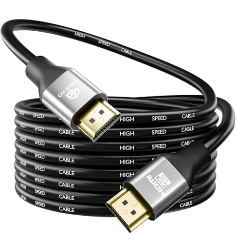 Image of True HQ 4K HDMI Cable 10m, High Speed 18Gbps (HDMI 2.0), 4K@60Hz Ultra HD with HDR10, ARC, HDCP 2.2 and Ethernet – Long Lead for TV, Projector, Monitor, PS5, Xbox