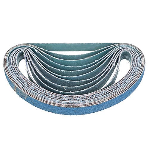 Image of Sanding Belts MASO 13mm x 457mm 120 Grits Power Tool Sander Abrasive Sanding Belts Metal Grinding Sanding Belts for Power Tool Sander - Pack of 10pcs for Grinding Sharpening Derusting Stripping
