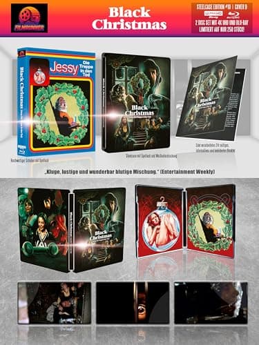 Image of BLACK CHRISTMAS ( JESSY-TREPPE IN DEN TOD ) 2-Disc Premium Steelcase Edition #10 Cover D 250 , 4K+BD