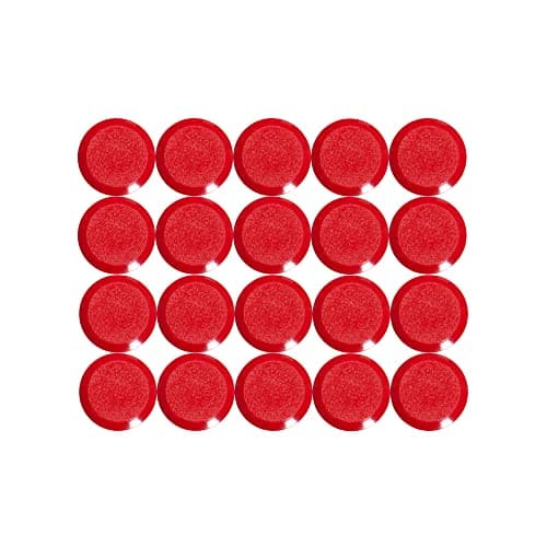 Image of MAUL 15 mm 0.17 kg Maulpro High Quality Round Magnet for Whiteboards - Red (Pack of 20)