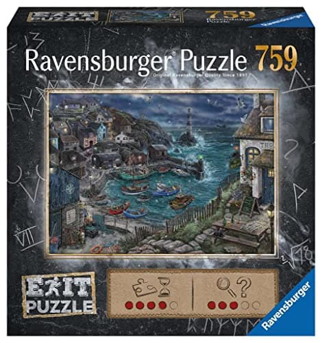 Image of Ravensburger EXIT Puzzle 17365 The Fishing Village 759 Pieces Puzzle for Adults and Children from 14 Years