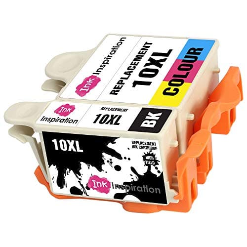 Image of Ink Inspiration® Replacement for Kodak 10 10XL 10B 10C Ink Cartridges 2-Pack, Use with Kodak ESP 3 5 7 9 3250 5100 5210 5250 5300 5500 6100 6150 7250 9250 Hero 6.1 7.1 9.1, Black/Colour