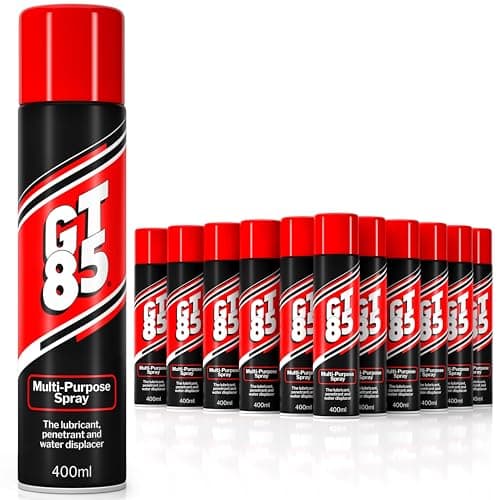 Image of GT85 Multi-Purpose Oil Spray 400ml, Clean, Lube & Protect Metal and Composite Parts, Rust Prevention and Lubricant for Bike Accessories & Tools (Pack of 12)