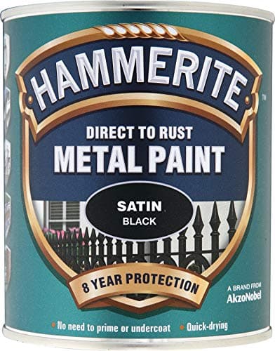 Image of Hammerite 5084907 Metal Paint 2.5 L - Satin Black