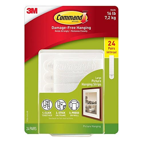 Image of Command Picture & Frame Hanging Strips, Large (24 Pair)