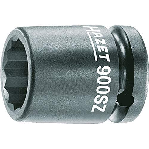 Image of HAZET 900SZ-22 40 mm 12-Point Traction Profile Impact Socket - Phosphatised/Oiled