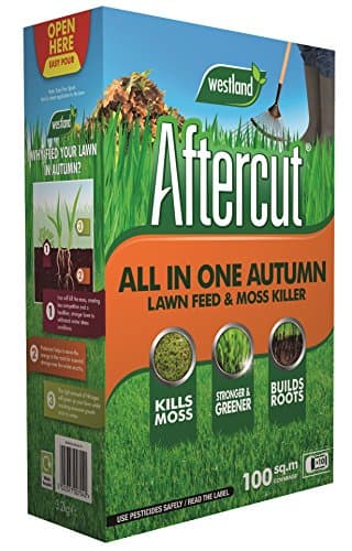 Image of Aftercut 20400456 All In One Autumn Lawn Care (Lawn Feed and Moss killer), 100 m2, 3.5 Kg, Natural