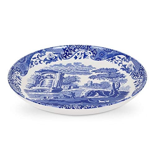 Image of Spode x Blue Italian Pasta Bowl - Quality Made in England Earthenware, Classic Blue & White Design with Imari Border, Dishwasher & Microwave Safe, 30cm