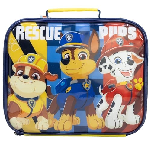 Image of Stor Paw Patrol 'Rescue Pups' Insulated Lunch Bag - Keeps Food Fresh and Cool - Durable, Easy-to-Clean Design with Carry Handle - Perfect for School, Nursery, or Days Out