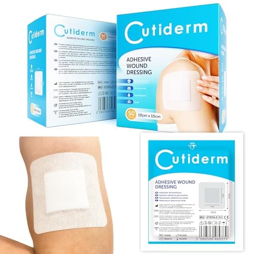 Image of Cutiderm Sterile Adhesive Wound Dressing 10cm x 10cm - Box of 50