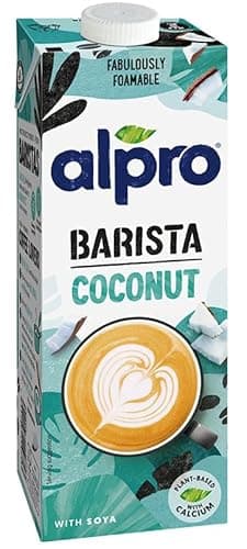 Image of Alpro Barista Coconut Plant-Based Drink with Calcium, Liquid, 1L, 8 Pack