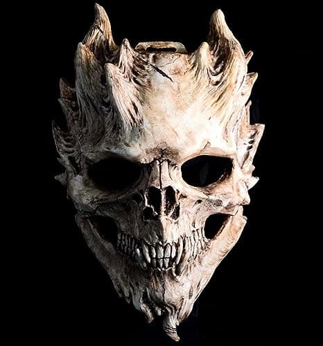 Image of Infinity Gauntlet Halloween Demon Mask Full Head Skull Skeleton Ghostface Scary Devil Mask Cosplay Costume Props Adults