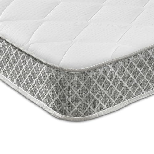 Image of eXtreme comfort ltd SleepMax Diamond Hybrid Mattress, Small Double 120cm x 190cm. 18cm Deep, Memory Foam & Coil Spring - Soft Comfort, UK Made Bed Mattress