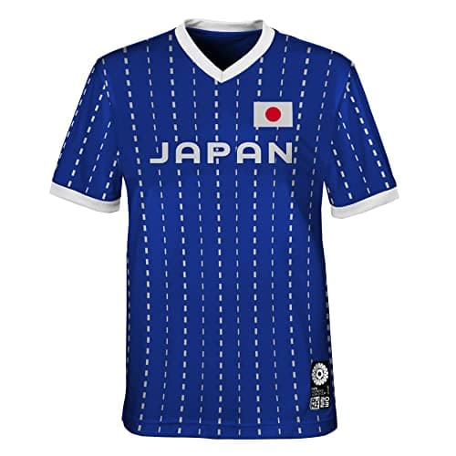 Image of Official 2023 Women's Football World Cup Youth Team Shirt, Japan, Blue, 8-10 Years