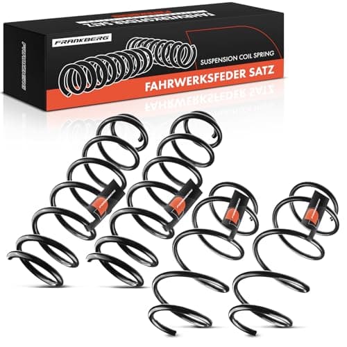 Image of Frankberg 4x Coil Spring Suspension Front Axle Rear Axle Compatible with M.e.g.a.n.e III Grandtour KZ0/1 1.4L 1.5L 1.6L Estate 2008-2024