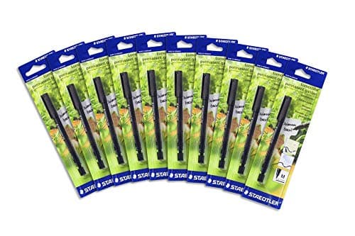 Image of Staedtler Lumocolor Permanent Garden 319 GM Marker - Black (Pack of 10)