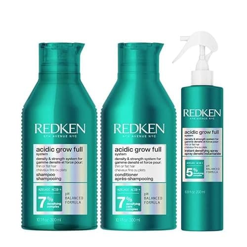 Image of Redken Acidic Grow Full System Densifying Shampoo 300ml, Conditioner 300ml and Instant Densifying Spray 200ml Pack