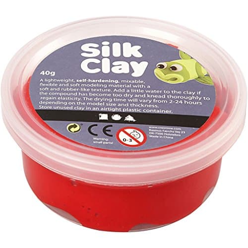 Image of CREATIV 100263 Creativ 40 g Silk Clay, Red