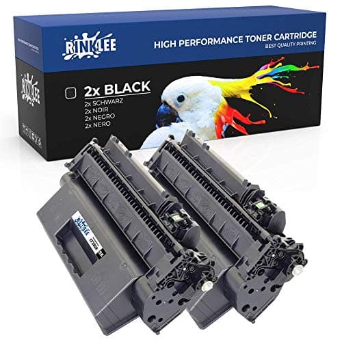 Image of RINKLEE CF280X 80X Toner Cartridge Compatible with HP Laserjet Pro 400 M401A M401D M401DN M401DNE M401DW M401N MFP M425DN MFP M425DW | High Yield 6900 Pages | Black, 2-Pack