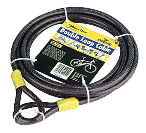 Image of DOUBLE LOOP CABLE - 2.1M | LOCKS STEEL CABLE SECURITY, 1 X QTY - 122C