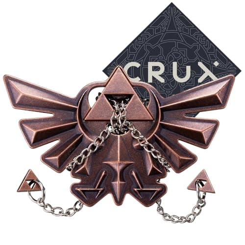 Image of Hanayama Zelda Hyrule Crest Puzzle - Level 4 of 6 - Very Difficult Puzzle - Includes Crux Sticker
