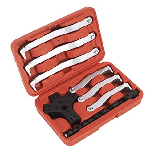 Image of Sealey Vs83 Fast Action Twin/Triple Leg Reversible Puller Set 8Pc 150 And 220Mm