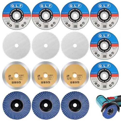 Image of NUTKIT 76mm Cutting Discs, 15 PCS Angle Grinder Discs, Cutting disc for 10mm Angle-grinder, Grinder Blades Sets for cutting Metal Stone Wood Plastic Grinding