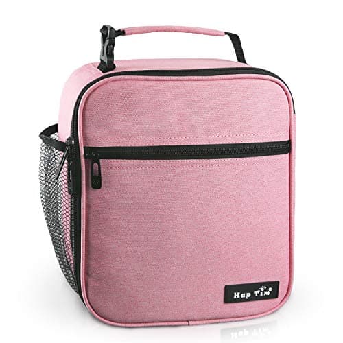Image of Hap Tim Insulated Lunch Bag for Adults & Kids, 6.5L Cool Girls Lunch Box Bag for Girl Women, Tough & Spacious Cooler Bag Bento Lunch Boxes for Adults & Girls (Pink UK-18654-PK)